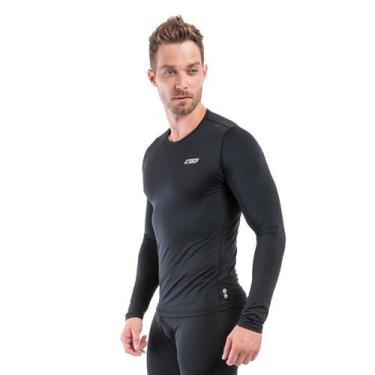Imagem de Segunda pele masculina sol super warm preto (inverno), Preto, M