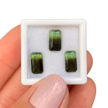 Imagem de Turmalina Bicolor Baguete Retangular SET 5,19ct - ENE2ESE