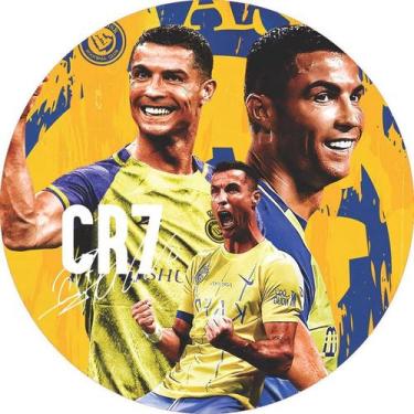 Imagem de Painel Redondo De Festa Mini Mesa Capas Futebol Jogador Veste Fácil Cr