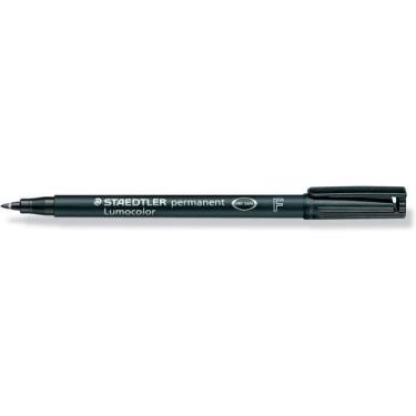 Imagem de Caneta Permanente Staedtler Lumocolor F Preta