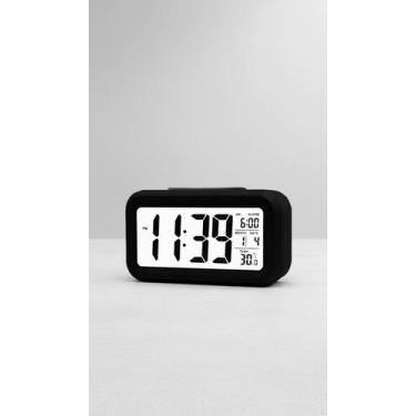 Imagem de Relógio Digital Mesa C/ Sensor Luminosidade Temperatura - Congratulati