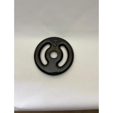 Imagem de Anilha Vazada Emborrachada Preta Peso:3Kg - WON Esportes, 3kg