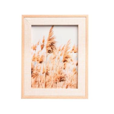 Imagem de Porta-retratos Design Clean Elegante Decorativo Estrutura Leve Bege Lyor 20CM 15x20CM MDF