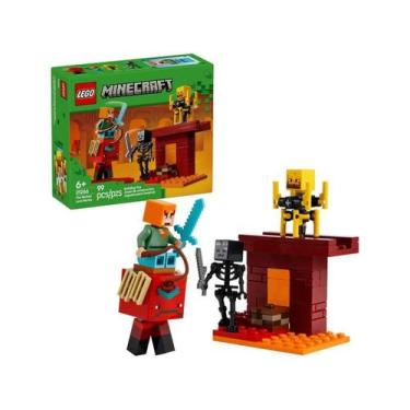 Imagem de Blocos De Montar - A Batalha de Lava no Nether MINECRAFT LEGO DO BRASI