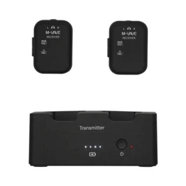 Imagem de Sistema IEM Sem Fio M-VAVE WP-12 24GHz 1 Transmissor 2 Receptores Latê