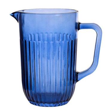 Imagem de Safira Athena Blue Jarra com Alça em Vidro 1,3 litros - Mai Home  Winc