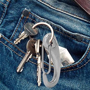 Imagem de Mosquetão com gancho de aço inoxidável 304, mosquetão, kit de parafuso de acessório de mergulho durável Manilha para equipamento de mergulho(ZWS2470-50, (50mm))