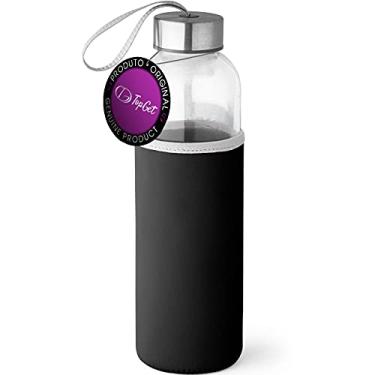 Imagem de Garrafa de Vidro 520 ml Soft TopGet (Preto)