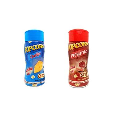 Imagem de Temperos P/ Pipoca Popcorn Cx 12 Frascos. 6 Queijo - 6 Presunto