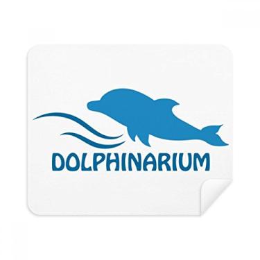 Imagem de Pano de limpeza com estampa de golfinho Blue Ocean Swimng 2 peças de tecido de camurça