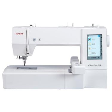 Imagem de Máquina De Bordar Automática Computadorizada 1 Agulha Janome Mc400E Com 160 Bordados, 3 Fontes De Letra Para Monogramas, Área Máxima 20Cmx20Cm