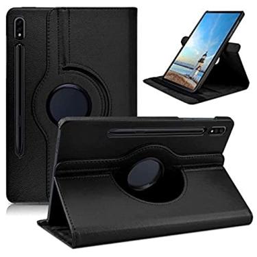 Imagem de Capa de Couro Giratória Para Tablet Galaxy Tab S8 Plus 12,4 polegadas (SM-X800, SM-X806/S7 FE 12,4,) - Phone Palace
