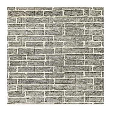 Imagem de Painéis de parede 3D, papel de parede 3D para impressão de tijolos Wallpape Bastão e descasque, painel de tijolos falsos de espuma à prova d'água autoadesivos para quarto, banheiro, cozinha, lareira 0,8 m x 0,7 m, 20 peças