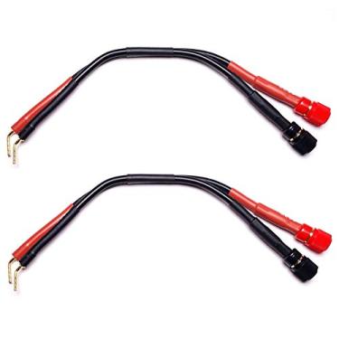 Imagem de CESS-087 Pinos Tipo Rosca Banana Plugs para Cabos Adaptador Macaco Banana Fêmea 4 mm, Pacote com 2