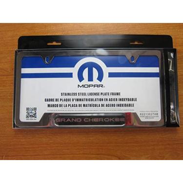 Imagem de Placa de licença cromada Mopar Jeep Wrangler nova OEM