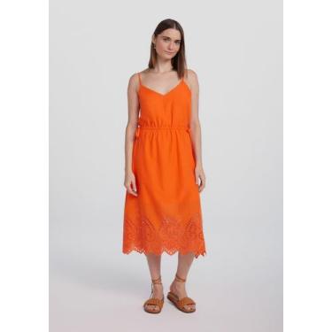 Imagem de Vestido Básico Feminino Midi Com Laise - Hering