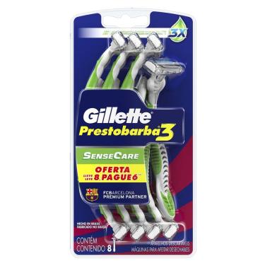 Imagem de Aparelho de Barbear Gillette Prestobarba3 Sense Care Barcelona Leve 8 Pague 6