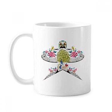 Imagem de Kite Caneca de cerâmica com padrão tradicional cultura chinesa cerâmica xícara de café porcelana louça