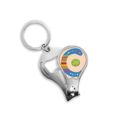 Imagem de C Alfabeto Laranja Frutas Padrão Bonito Cortador de Unhas Abridor Chaveiro Tesoura