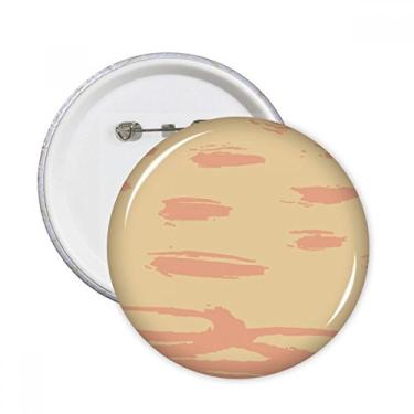 Imagem de Laranja abstrata plantas arte padrão pinos redondos crachá botão emblema acessório decoração 5 peças