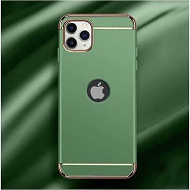 Imagem de Capa de telefone 3 em 1 com revestimento para iPhone 12 11 Pro Max Capa traseira à prova de choquePara iPhone 5 5s se 6 6s 7 8 Plus X Xr Xs Max Case, verde claro, para iPhone 6 6s