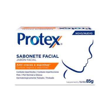 Imagem de Sabonete Facial em Barra Protex Anti Cravos e Espinhas com 85g 85g