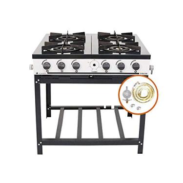 Imagem de KIT - Fogão Gás Bravo 4b BR4B + Kit Gás 2KG - Venâncio