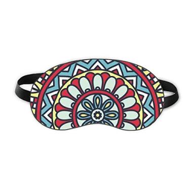 Imagem de Printing Repeat Cloth Red Blue Colorful Art Sleep Eye Shield Soft Night Vlindfold Shade Cover