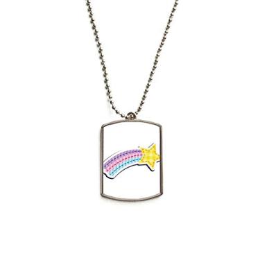 Imagem de DIYthinker Colar para animais de estimação com pingente de corrente de aço inoxidável e meteoros do Universo e alienígena