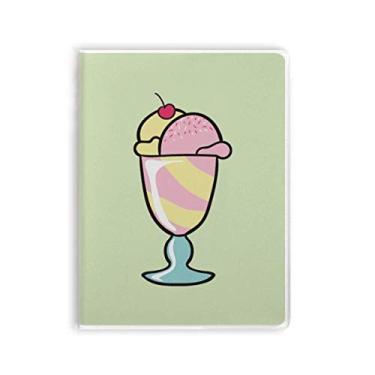 Imagem de Caderno de pasta de sorvete Cherry Sweet Cup Diário capa macia
