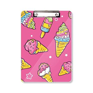 Imagem de Placa de suporte para pasta de sorvete Star Pink Sugar picolé de açúcar A4