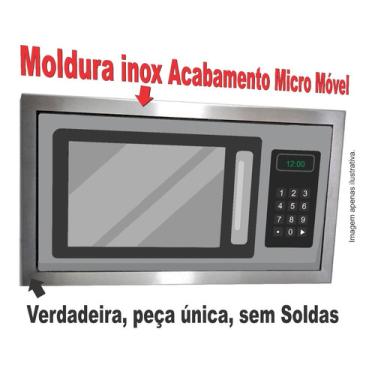 Imagem de Moldura Inox Acabamento Móvel Microondas Electrolux Mga42