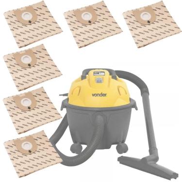 Imagem de Kit 6 Peças Saco Coletor de Pó Para Aspirador de Pó APV 1210 Vonder