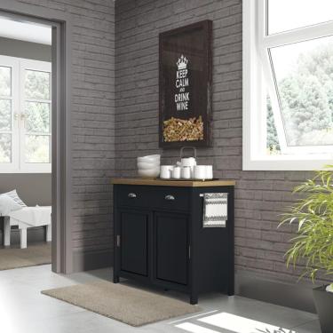 Imagem de Aparador Buffet Ditália 2 Gavetas 2 Portas BA-145 Preto