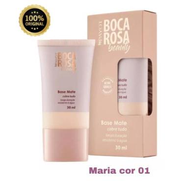 Imagem de Base De Maquiagem Líquida Payot Boca Rosa Beauty Base Matte 30ml Cor M
