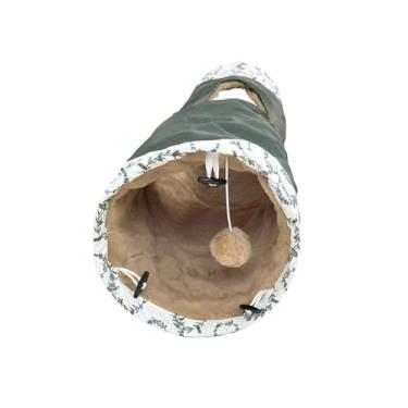 Imagem de Ioensy Brinquedos de túnel para gatos Tapete de brincar tubo dobrável cama de gato brinquedo escondido, Peludo