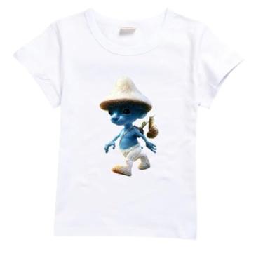 Imagem de Smurf Cat Kids Summer Camiseta de manga curta algodão bebê meninos moda roupas Wаnnnуwаn meninos roupas meninas camisetas tops 8T camisetas, A5, 13-14 Years