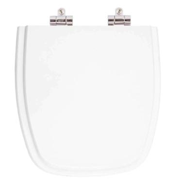 Imagem de Assento Sanitário Poliester Soft Close Flex Branco para vaso Deca