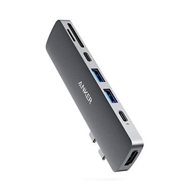 Imagem de Anker Hub USB C para MacBook, adaptador USB C para C 7 em 2, compatível com porta Thunderbolt 3, entrega de energia de 100 W, HDMI 4K, USB C e 2 portas de dados USB A, leitor de cartão SD e microSD