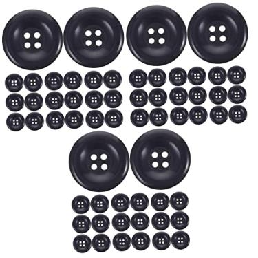 Imagem de TEHAUX 150 Peças Botões Azuis Escuros Botões De Decoração Descobertas Terno Botões De Roupas Botões Da Moda Para Roupas Botões De Roupas Requintadas Botões De Roupas DIY Botões De