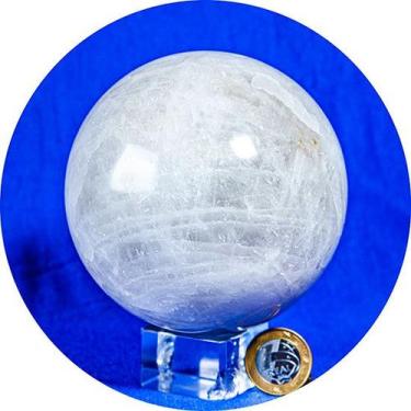 Imagem de Esfera Quartzo Leitoso Natural Lapidado 11cm 1.958Kg Tipo C - Cristais