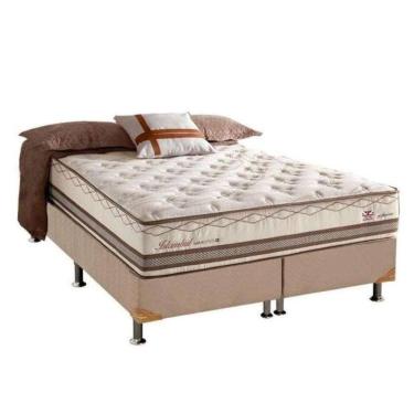 Imagem de Conjunto Box + Colchão Molas Maxspring King Size 193x203x71