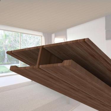 Imagem de Emenda Rígida Pvc Perfil H 1,3mm X 4,8cm X 3m Permatti Imbuia