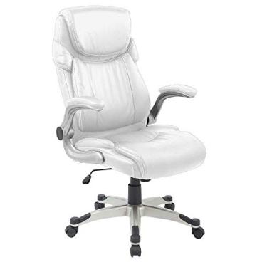 Imagem de Cadeira Presidente Pelegrin Pel-4209 em Couro Pu Branca