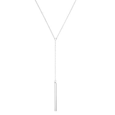 Imagem de Brinco feminino punk simples banhado a ouro/prata relâmpago longo quadrado exagerado geométrico, Zinco, Sem Pedra Preciosa