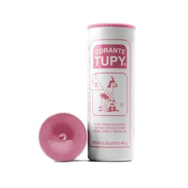 Imagem de Corante Para Tingir Tecidos Roupa Artesanato 45g Tupy (Rosa)