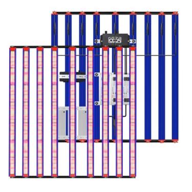 Imagem de Luz LED de espectro total para cultivo de plantas LM301H EVO 1000W 3000K 5000K 660nm IR UV 450nm 370-780nm Barra de luz para cultivo de flores, vegetais e estufas hidropônicas (Meanwell Driver)