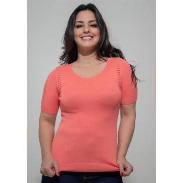 Imagem de Blusa M/C Pau A Pique Modal Coral