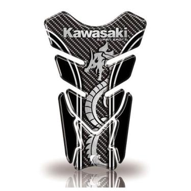 Imagem de Protetor De Tanque Adesivo Moto Kawasaki - Teu Adesivo, Preto