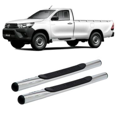 Imagem de Estribo hilux 2006 2007 2008 2009 a 2015 cab simples cromado - SOLAR